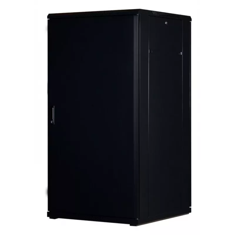 Rockstable 32 HE 19-calowa szafa serwerowa z drzwiami szklanymi - wolnostojący rack - 32U - 800 kg - zamek - szyny montażowe - regulowane stopy (RS19-8832)