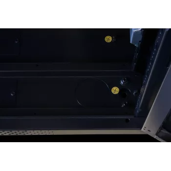 Rockstable 32 HE 19-calowa szafa serwerowa z drzwiami szklanymi - wolnostojący rack - 32U - 800 kg - zamek - szyny montażowe - regulowane stopy (RS19-8832)