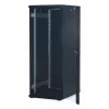 Rockstable 32U 19-calowa szafa serwerowa z drzwiami szklanymi - wolnostojąca rama - 32U - 800 kg - zamykany zamek - szyny montażowe - regulowane nóżki (RS19-6832)