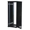 Rockstable 32U 19 inch Serwer Rack z Drzwiami Mesh - Wolnostojąca Rama - 32U - 800 kg - Zamek - Szyny Montażowe - Regulowane Stopki (RS19-6832PP)