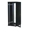 Rockstable 32U 19 inch Serwer Rack z Drzwiami Mesh - Wolnostojąca Rama - 32U - 800 kg - Zamek - Szyny Montażowe - Regulowane Stopki (RS19-6832PP)