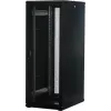 Rockstable 32U 19 inch Serwer Rack z Drzwiami Mesh - Wolnostojąca Rama - 32U - 800 kg - Zamek - Szyny Montażowe - Regulowane Stopki (RS19-6832PP)
