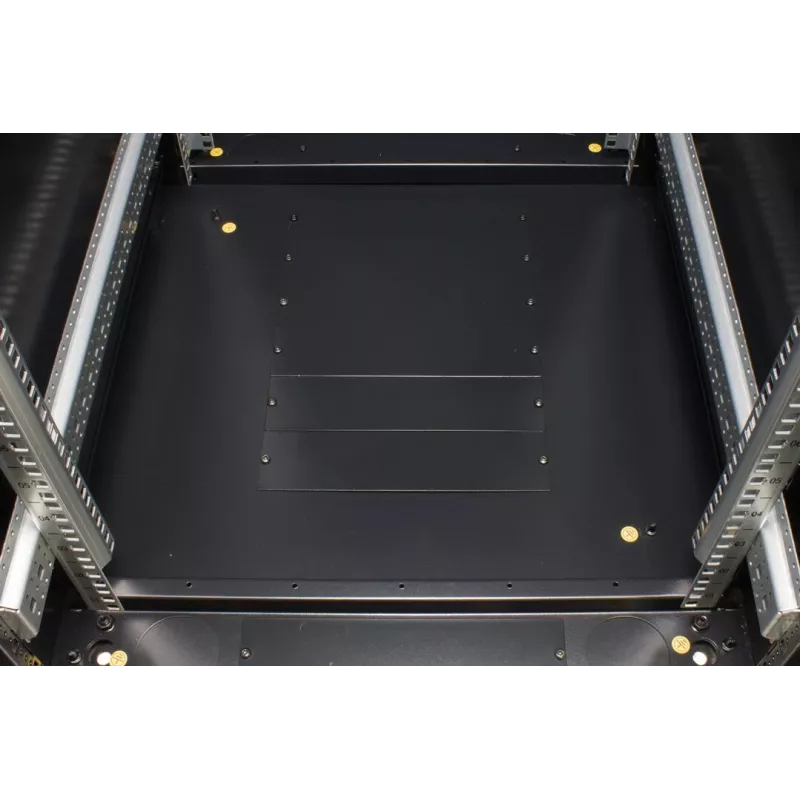 Rockstable 37 HE 19 inch Server Rack z Drzwiami Mesh - Wolnostojąca Rama - 37U - 800 kg - Zamek - Szyny Montażowe - Regulowane Stopki (RS19-6837PP)