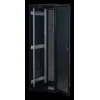 Rockstable 37 HE 19 inch Server Rack z Drzwiami Mesh - Wolnostojąca Rama - 37U - 800 kg - Zamek - Szyny Montażowe - Regulowane Stopki (RS19-6837PP)