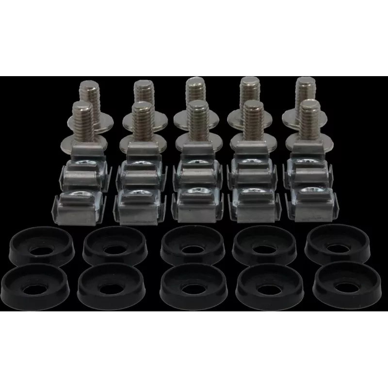 Zestaw wkrętów Phillips M6 Rockstable - do montażu w szafie - srebrny - 10 sztuk (RS19-M611)