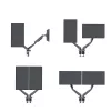 Rockstable RS-MM011B Profesjonalny podwójny uchwyt biurkowy do monitorów - zacisk/śruba - 16 kg - 15-32 cale - 100x100 mm - Czarny