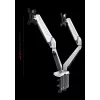 ROCKSTABLE RS-MM011W Professionalny Podwójny Uchwyt do Monitorów - Zacisk / Przepust - 16 kg - 38,1 cm (15 inch) - 81,3 cm (32 inch) - 100 x 100 mm - Biały