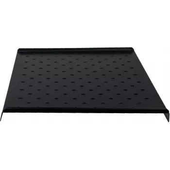 Rockstable RS19-FH612 1U Rack Shelf - Czarny - Stal - Nośność 60 kg - Owalny Perforowany
