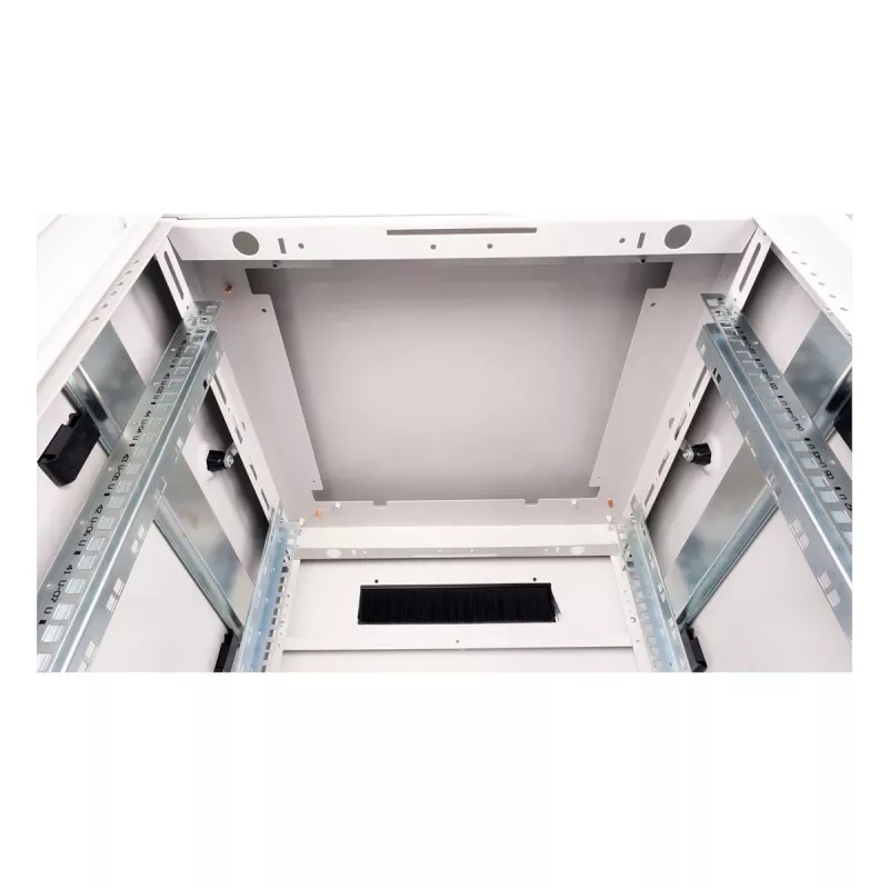 ROLINE 19-Inch Network Cabinet Pro 47 HE, 600x600 WxD Glass Door Grey