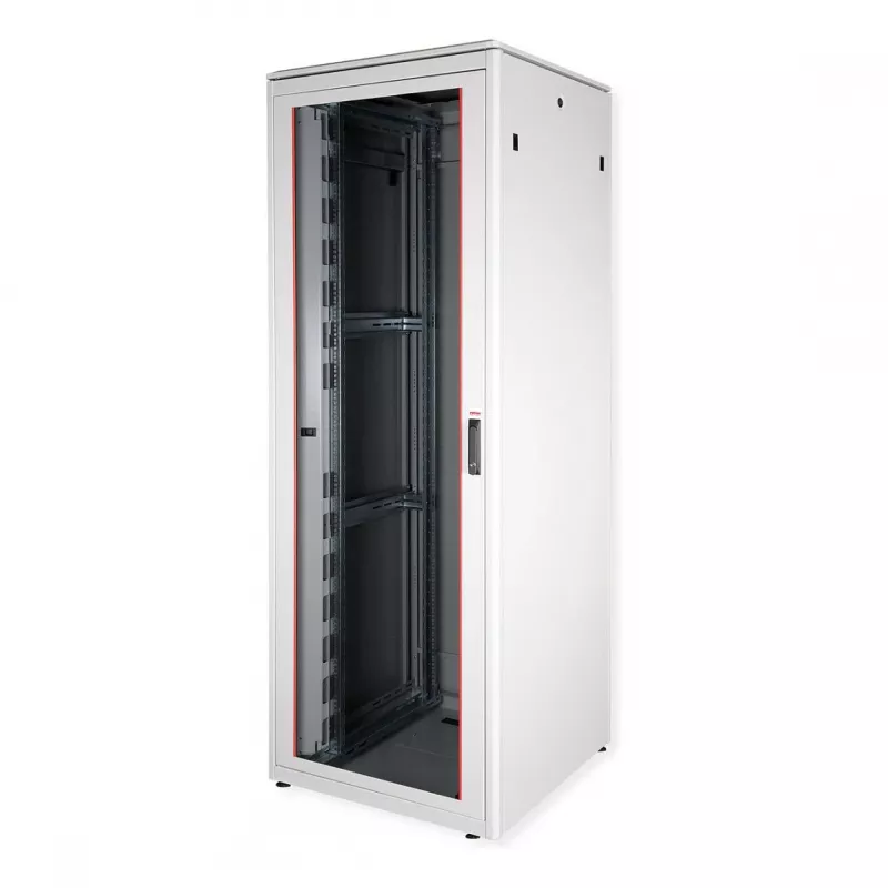 ROLINE 19-Inch Network Cabinet Pro 47U, 800x800mm Glass Door Grey