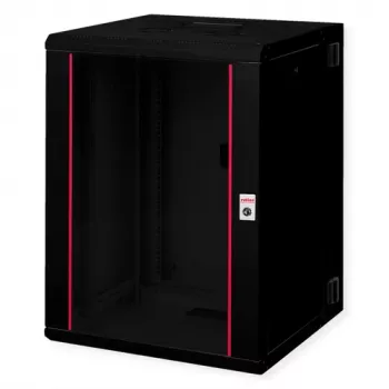 ROLINE 19 inch szafa ścienna Pro 16U 600x600 szer. x gł. dwuczęściowa obrotowa czarna (26.21.0183)