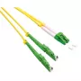 ROLINE Fiber Optic Cable Duplex 9/125µm OS2 - LSH/LC - APC Cut - LSOH - Yellow - 10 m