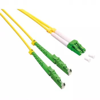 ROLINE OS2 jednomodowy duplexowy kabel światłowodowy LSH/APC do LC/APC, 9/125µm, LSOH, żółty, 2m