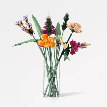 Room Copenhagen LEGO Cylinder Vase Wild Flower Transparent