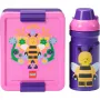 ROOM COPENHAGEN LEGO Lunch Set Bee - Zestaw 2-częściowy z butelką do picia i pudełkiem na lunch, fioletowy