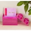 Room Copenhagen LEGO Storage Brick 4 Top Lid Glitter Pink/Transparent