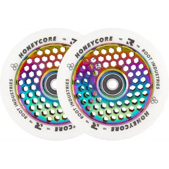 Root Industries Honeycore Wheels White 110mm Gold