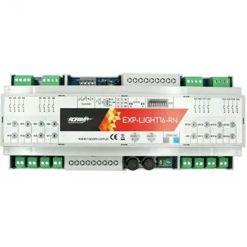 Ropam Lighting Controller EXP-LIGHT16-RN – 16-kanałowy moduł rozszerzeń przekaźnikowych dla magistrali RopamNet