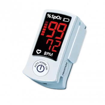 ROSSMAX SB100 Fingertip Pulse Oximeter with SpO2 and Pulse Rate Monitoring, Dual-Color LED Display, 6 Display Modes, Auto Shut-off, Low Battery Indicator, for Home and Clinical Use