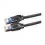 Rotronic-Secomp Dätwyler Cat.6 Class E S/FTP CU 7702 Flex LSOH Hirose TM21 Patch Cable, 3 m, Black