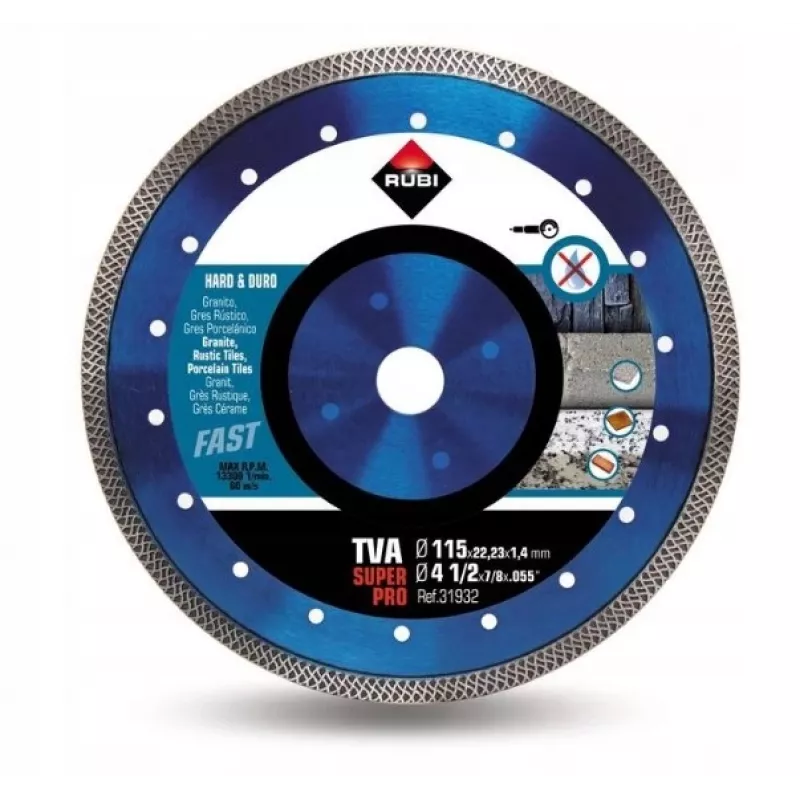 RUBI Diamond Blade for Hard Materials, Turbo Edge VIPE 300 mm