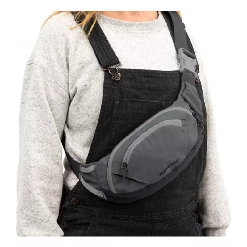 Ruffwear Home Trail Hip Pack - Granite Gray, 1.8L, Water-Repellent, Reflective