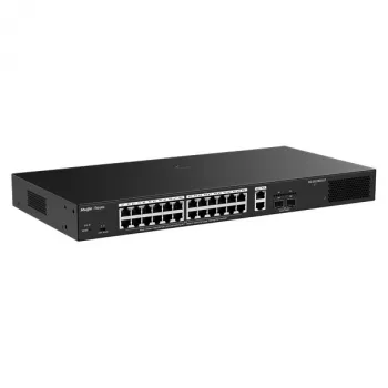 RUIJIE RG-ES228GS-LP 24-Port PoE+ Gigabit Switch z 2x Uplink i 2x SFP