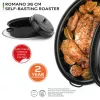 Russell Hobbs CW114911EU Blacha do pieczenia z emalii witryfikowanej 36 cm z samonawilżającą pokrywką, czarna