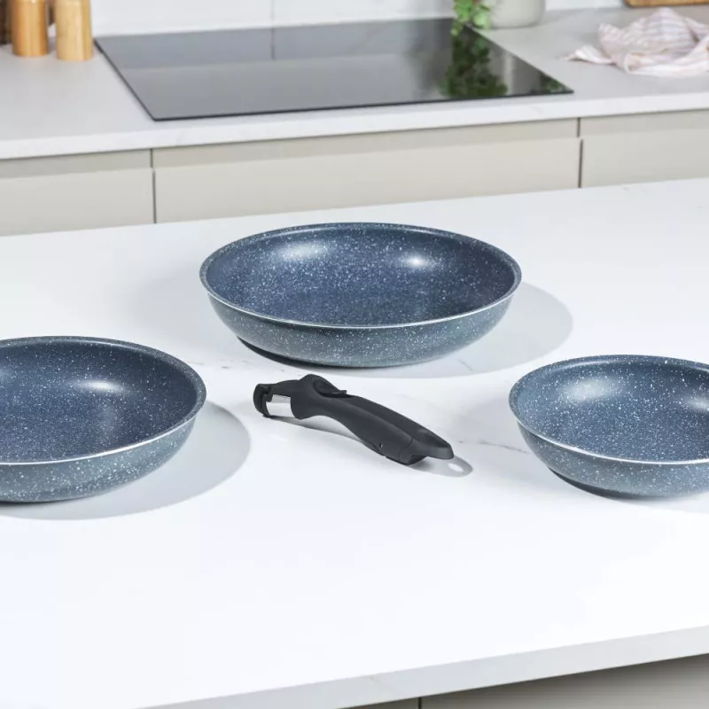 Russell Hobbs RH03293EU7 Nightfall Stone 4-Piece Smart Clip Fry Pan Set