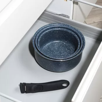 Russell Hobbs RH03294EU7 Nightfall 4-częściowy zestaw garnków z inteligentnym klipsem