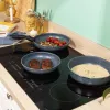 Russell Hobbs RH03297 Nightfall Stone 4-częściowy zestaw patelni Smart Clip