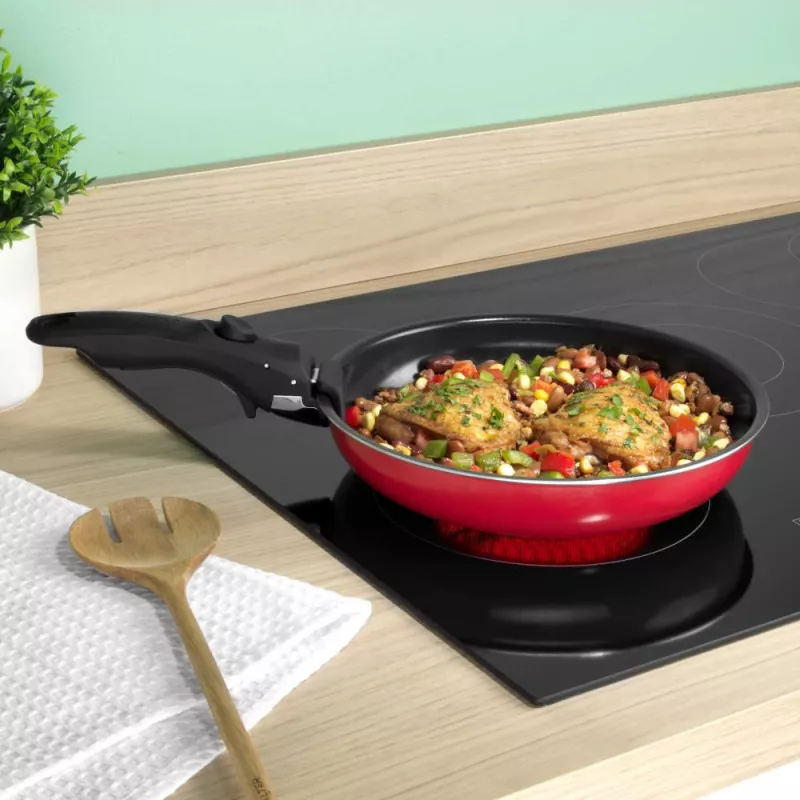 Russell Hobbs RH03995 Riviera 4-częściowy zestaw patelni Smart Clip