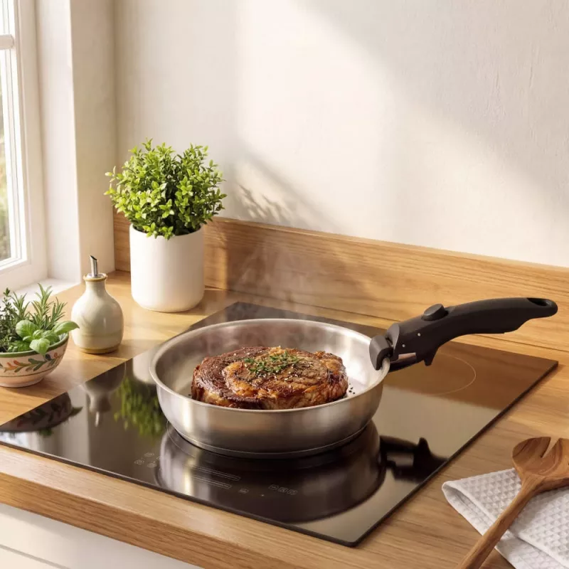 Russell Hobbs RH04033 Zestaw 4 patelni ze stali nierdzewnej Smart Clip