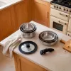 Russell Hobbs RH04041 Zestaw Garnków ze Stali Nierdzewnej 8 Części Smart Clip