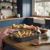 Russell Hobbs RH04097 Nightfall Stone Roaster And Rack - Grey, Carbon Steel, 38 cm