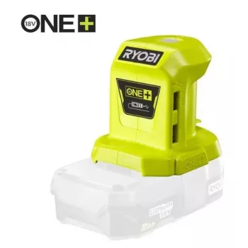 RYOBI 18V ONE+ Źródło zasilania USB (2-porty USB-A, 2.1A) - R18USB-0