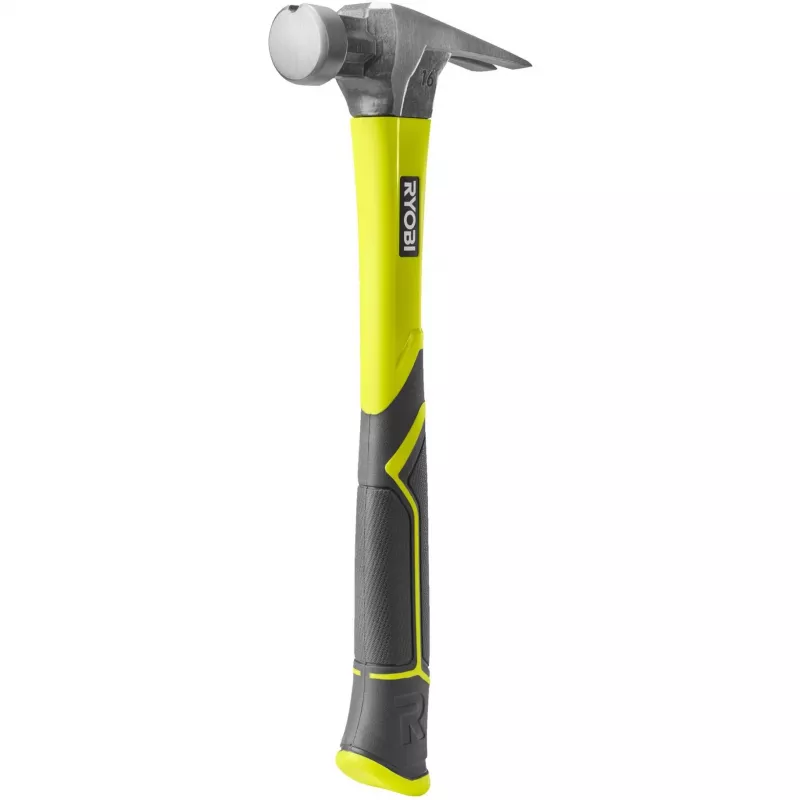 Młotek ciesielski RYOBI RH16FSS (Zielony/Szary, Magnetyczny uchwyt na gwoździe)