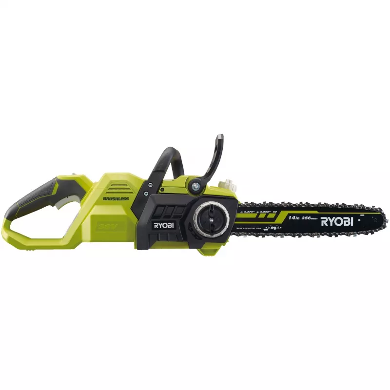 RYOBI MAX POWER Akumulatorowa Piła Łańcuchowa RY36CSX35A-0, 36V (Zielony/Czarny, samo narzędzie)