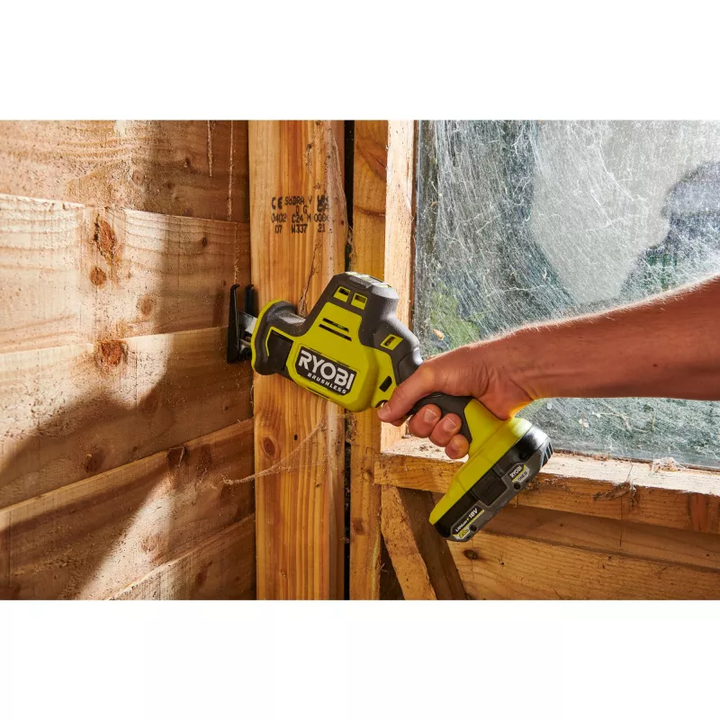 RYOBI ONE+ Bezszczotkowa Piła Szablasta RRS18CBL-0, 18V (Zielony/Czarny, Samo Narzędzie)