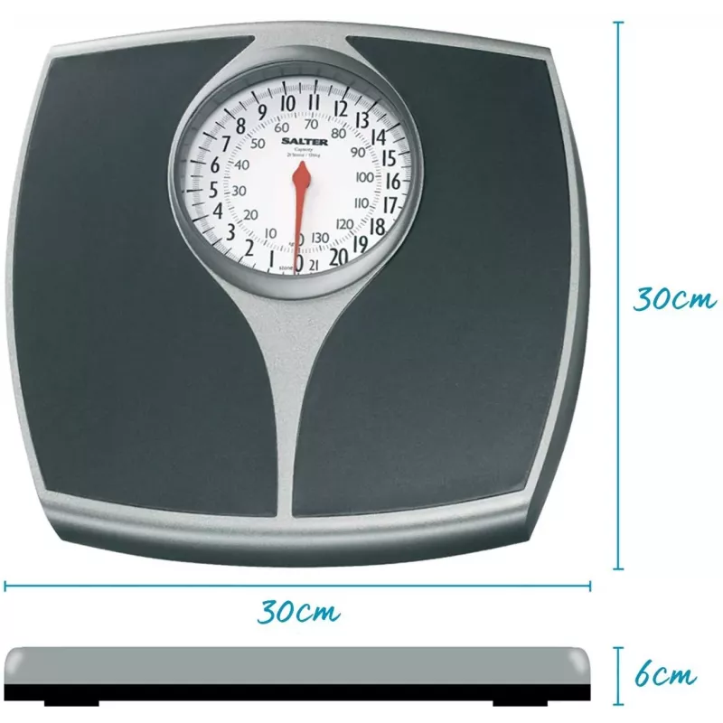Waga mechaniczna Salter 148 BFEU12 - Biała, udźwig 130 kg, tarcza analogowa