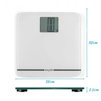 Salter 9075 WFEU12 Max Elektroniczna Waga Łazienkowa, Biała