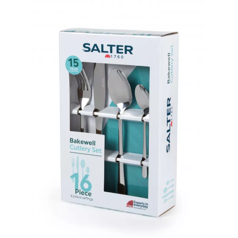 Salter BW065272EU7 Bakewell 16-częściowy zestaw sztućców