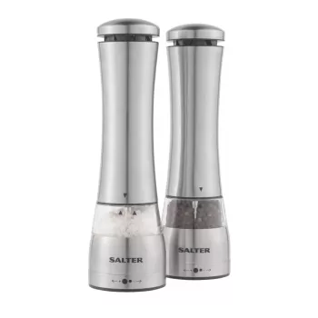 Salter BW118471EU7 Electric Mill Set - Brushed Stainless Steel