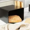 Salter BW128991 Toronto Bread Bin, Black/Wooden