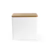 Salter BW128991W Toronto Bread Bin, Biały/Drewniany