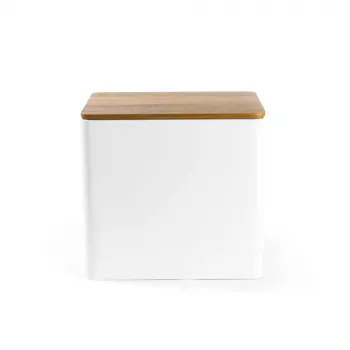 Salter BW128991W Toronto Bread Bin, Biały/Drewniany