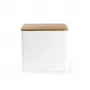 Salter BW128991W Toronto Bread Bin, Biały/Drewniany