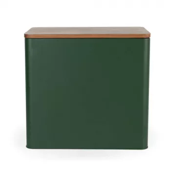 Salter BW12899G Toronto Bread Bin, Green/Wooden