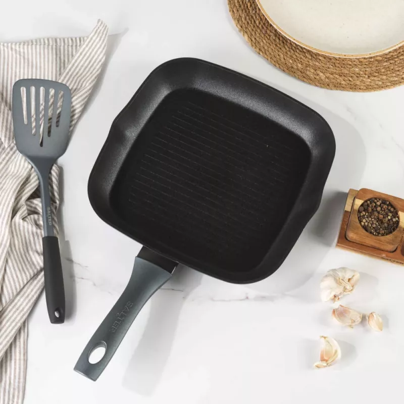 Salter BW13594DU Megastone Excellence 28cm Patelnia Grill, Szary