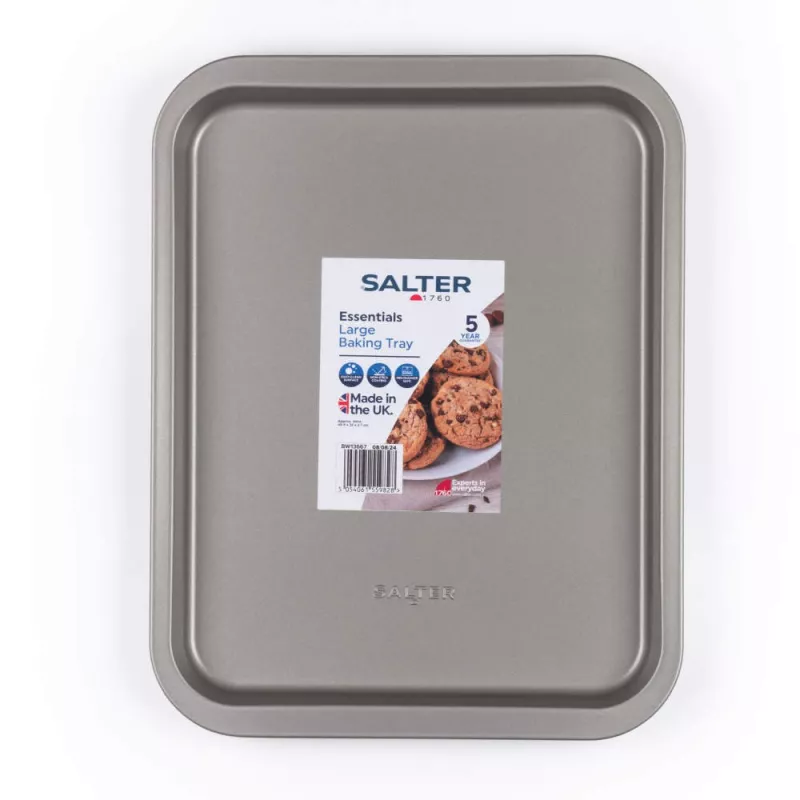 Salter BW13667 Essentials Blacha do pieczenia 41 cm - stal węglowa, nieprzywierająca, kolor grafitowy